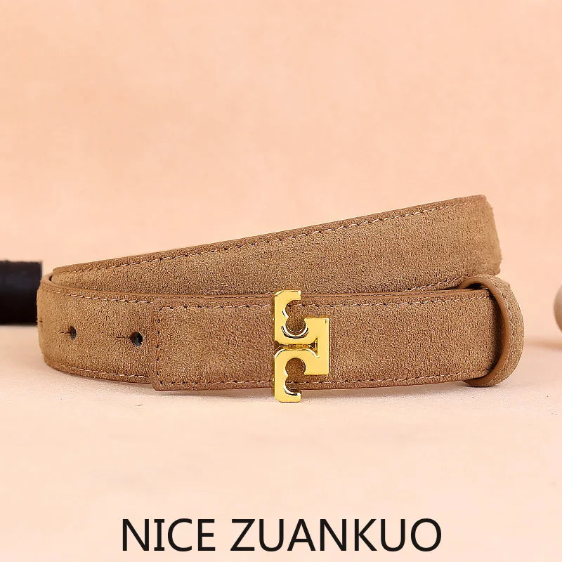 Women's Genuine Leather Belts, High-end and Luxurious American-style Belts, Women's Personalized Belts, Fashionable and Unique Belt Accessories for Jeans, Creative and Versatile Girl-style Belts.