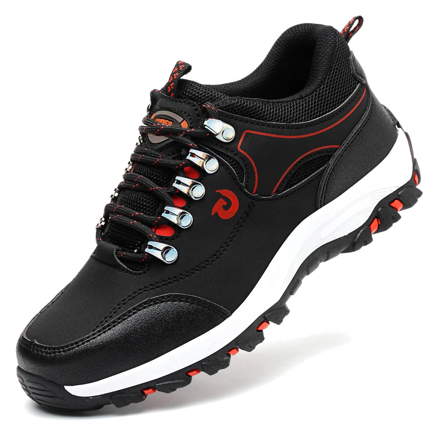 Men Steel Toe Safety Shoes Anti-Puncture Non-Slip Work Boots Wear-Resistant Breathable Hiking Safety Sneakers for Industrial Work