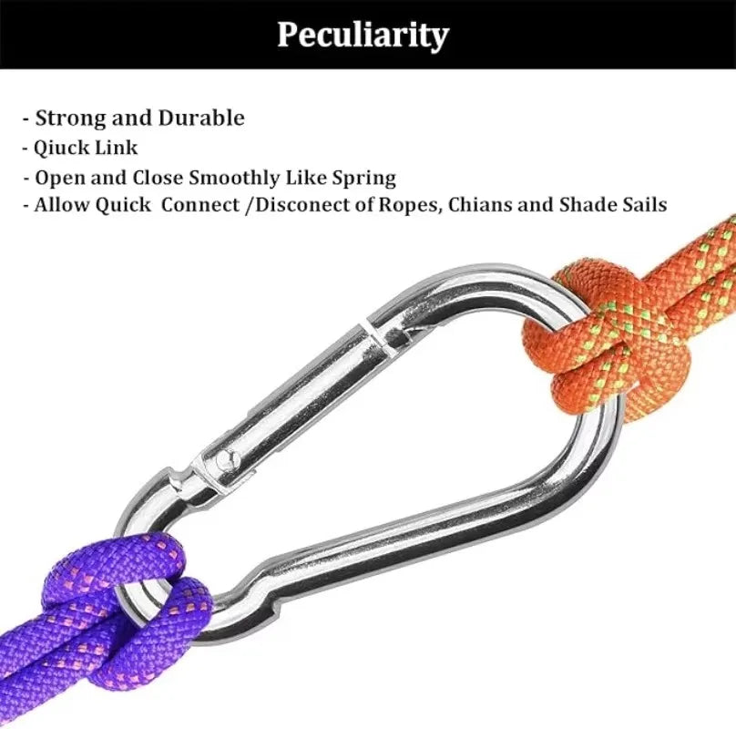 Mini Carabiner Alloy Survival Gear Camp Mountaineering Hook Outdoor Carabiner Keychain Tourist Hooks Fishing Buckle