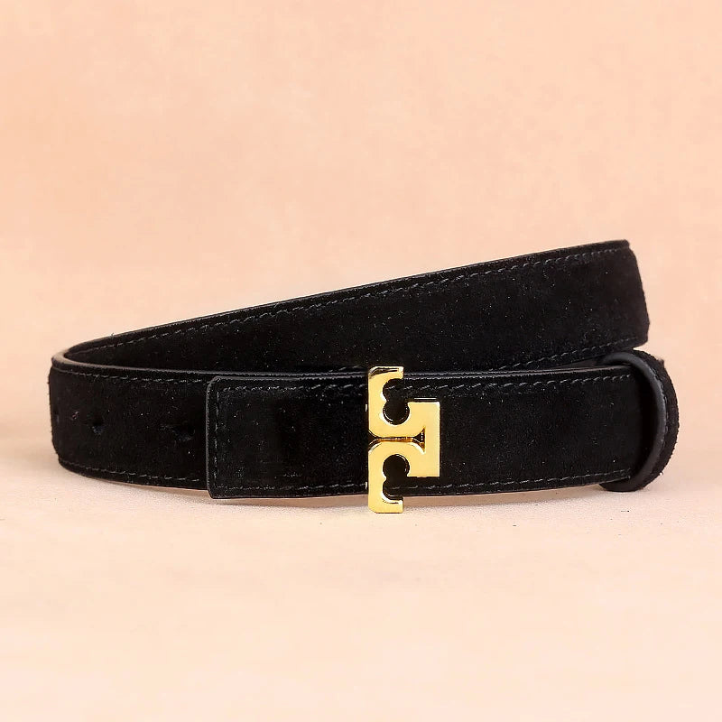 Women's Genuine Leather Belts, High-end and Luxurious American-style Belts, Women's Personalized Belts, Fashionable and Unique Belt Accessories for Jeans, Creative and Versatile Girl-style Belts.