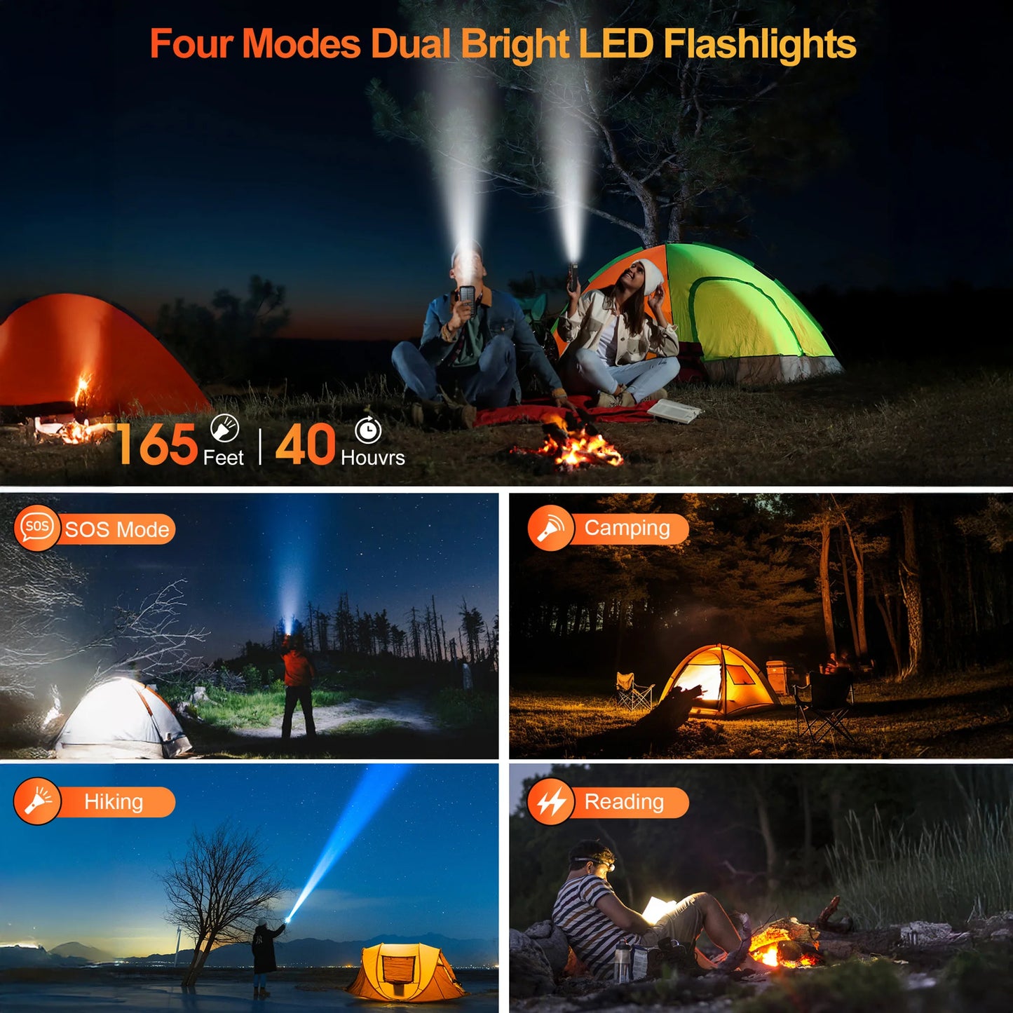 33500mAh Solar Charger Power Bank with 15W Fast Wireless Charging,PD 20W USB-C ,LED Flashlight,Water-Resistant for Outdoor