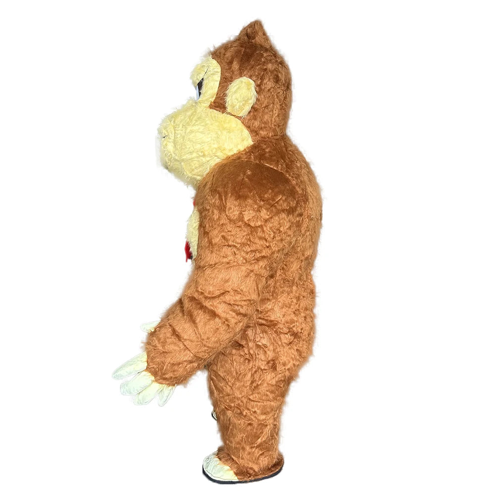 2M Standing Monkey Inflatable Costume with Battery Mascot Adult Role Playing Animal Birthday Halloween Party Event Set