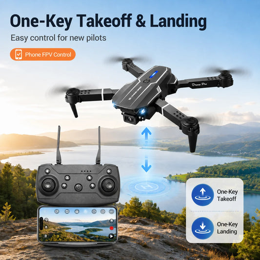ZNLYRION S101 Foldable RC Drone 4K HD Dual Camera WIFI FPV APP Waypoint Flight Altitude Hold 6-Axis Gyro Quadcopter for Beginners