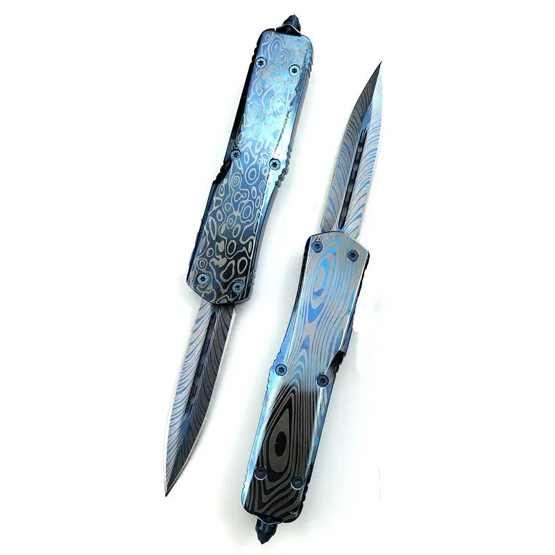 High-Quality Jungle Outdoor Knife with Aluminum Handle and 440C Blade—Portable Camping, Adventure, Hiking, and Fishing Tool