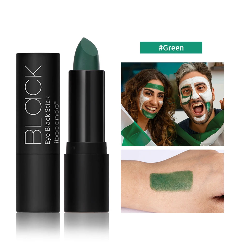 Eye Black Stick 3 Colors Halloween Face Body Paint Stick Waterproof black lipstick Football Stick Waterproof Black Party Football Face Color Game