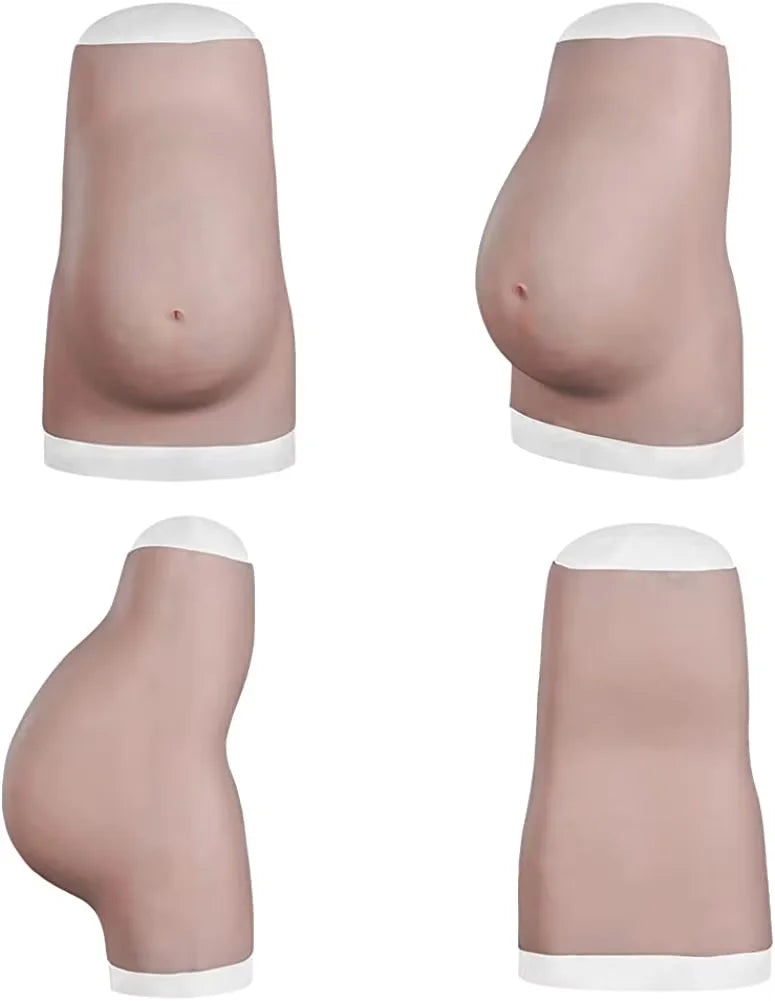 Silicone Pregnant Belly Artificial Fake Pregnant Belly for Maternity Cosplay  Pregnant Fake Silicone Artificial Belly for Cross Dressing Actor Model Women Jelly Tummy 6/9 Months  Jelly Belly