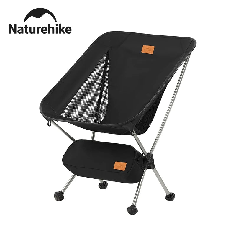 Naturehike Portable Folding Camping Chair Ultralight Backpacking Chair with Anti-Sinking Feet Folding Hiking Fishing Chair