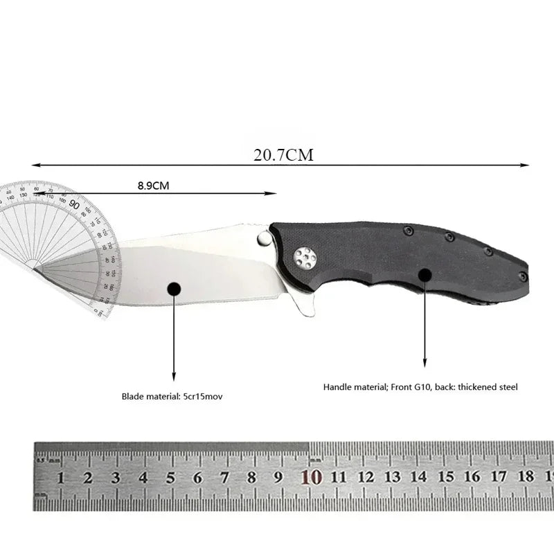 ZT 0562 Folding Pocket Knife G10 Handle Camping Hunting Portable Durable EDC Outdoor Self-defense Multitool Knives EDC Hand Tool