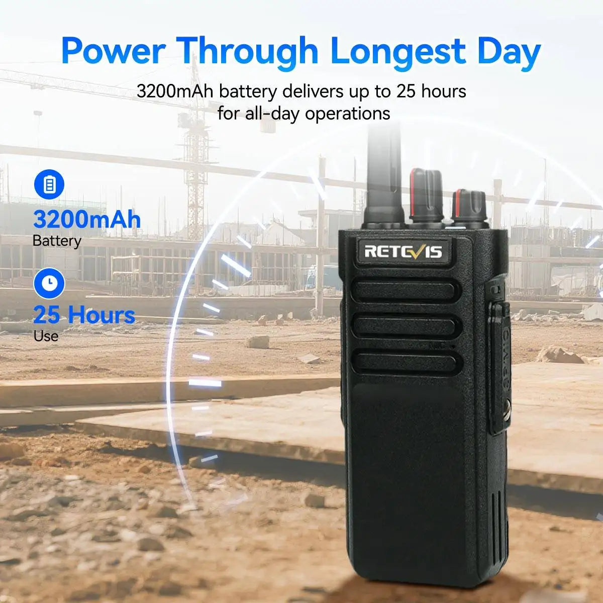 Retevis RT29 Walkie Talkie Long Range Powerful IP67 Waterproof VHF  Durable Two Way Radio Station ship from America