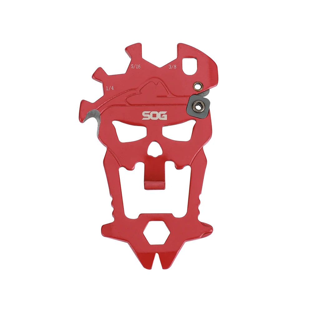 SOG 12 in 1 MACV EDC Multi-tool Stainless Steel Keychain Pocket Gadget Portable Mini Multifunctional Tools with Bottle Opener Screwdriver Wrench Cutter For Cycling Camping Outdoor DIY Household Emergency Repair Men / Women Gi