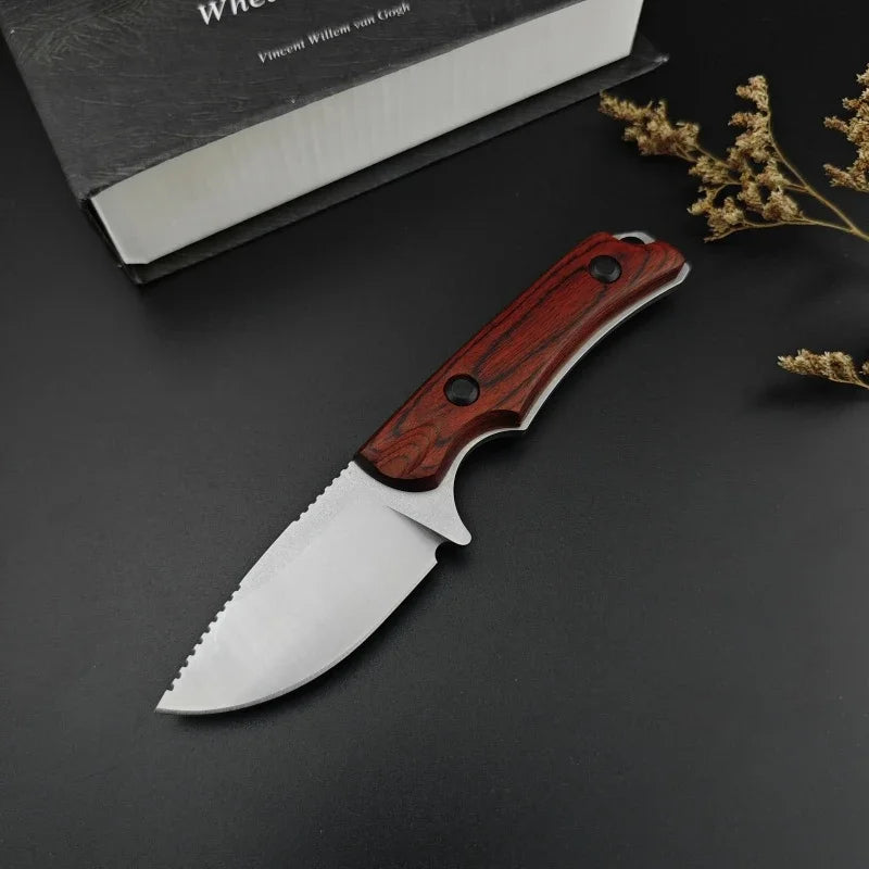Two-tone G10 Handle 8Cr13Mov Blade Fixed Blade Straight Knife Outdoor Hunting Self-defense EDC with Sheath Knives