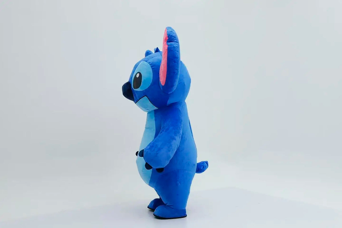2.6M Inflatable Blue Alien Creature Costume Mascot Parade Adult Character Cosplay Birthday Halloween Party Event Set