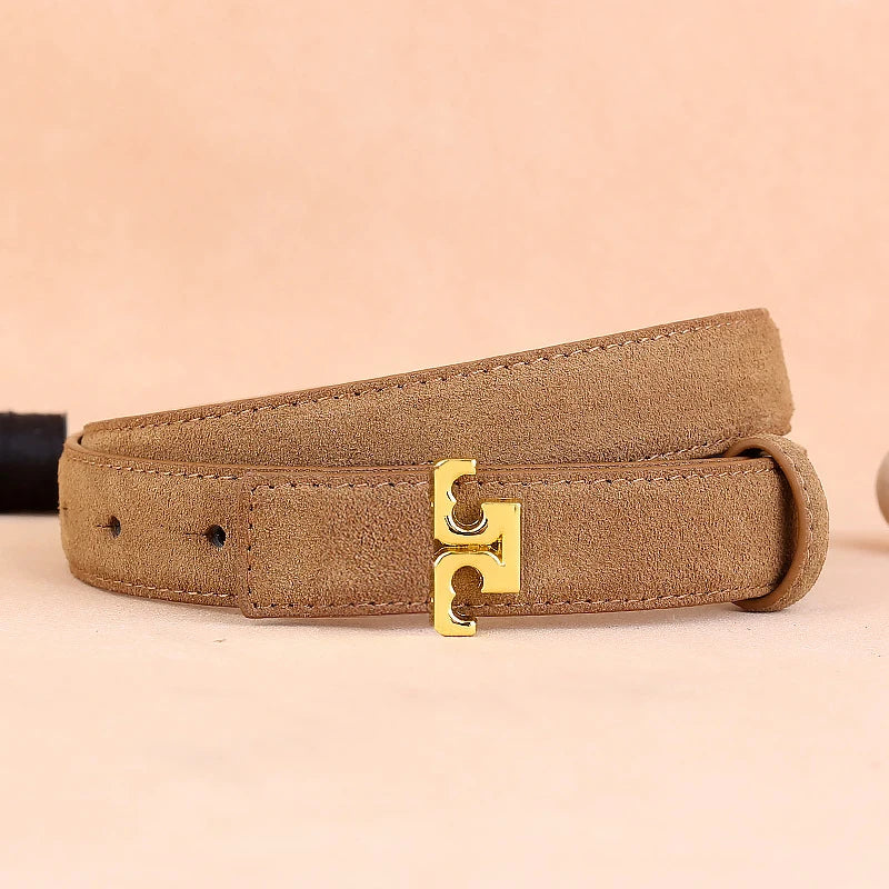 Women's Genuine Leather Belts, High-end and Luxurious American-style Belts, Women's Personalized Belts, Fashionable and Unique Belt Accessories for Jeans, Creative and Versatile Girl-style Belts.