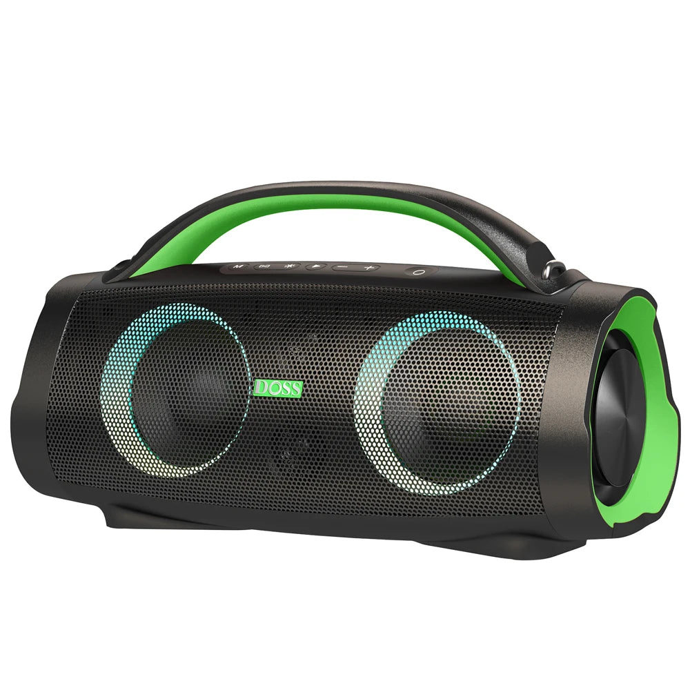 DOSS 100W Portable Speaker Bluetooth 5.3 Powerful Stereo Sound Bass Subwoofer Sound Box Outdoor IPX6 Waterproof Wireless Speaker