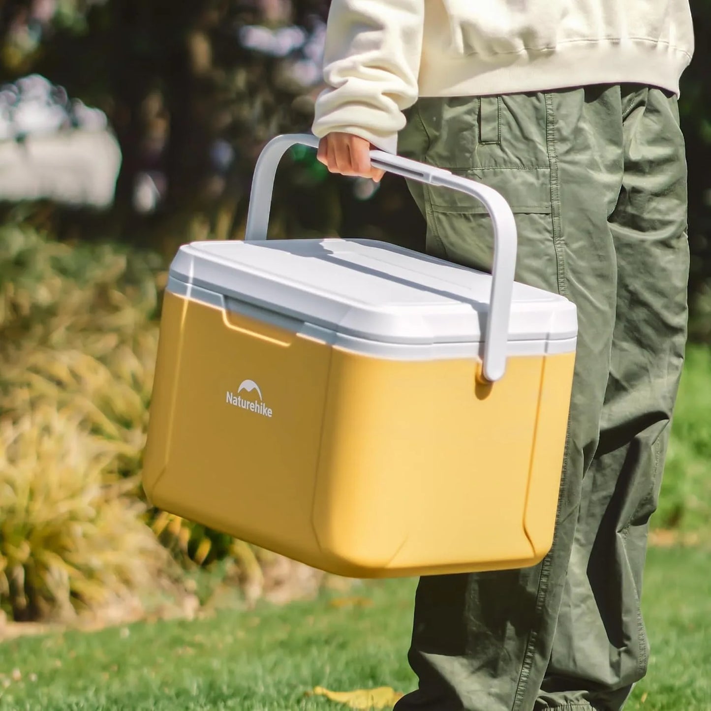 Naturehike 18L Cooler Box Portable Insulated Ice Chest Box Outdoor Picnic Food Cold Preservation Box Fishing Barbecue