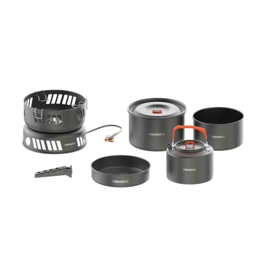 Fire Maple Versatile Outdoor Cooking Set Gas Stove Aluminum Compact and Durable Camping Cookware Kit
