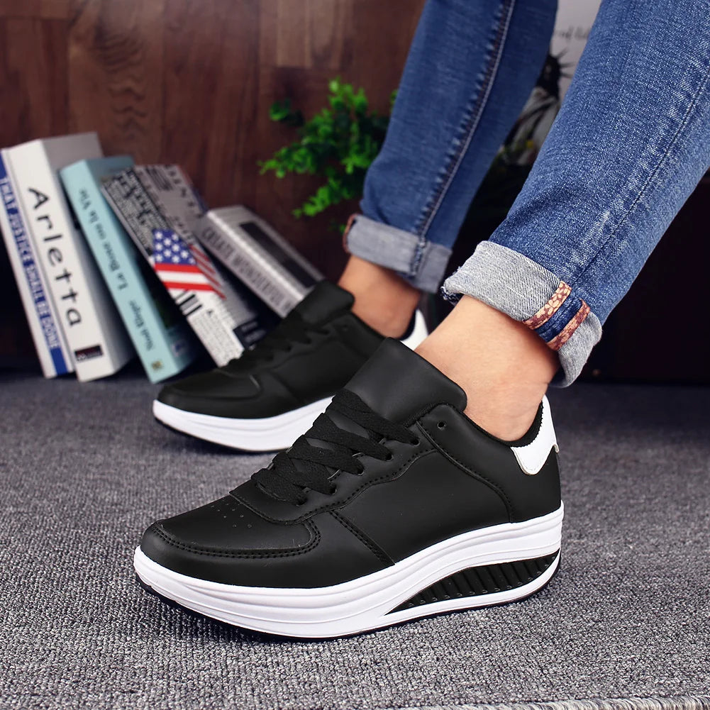 2026 New Women's Casual Shoes, Anti-Slip, Shock-Absorbing, Thick-Soled, Fashionable and Classic, Versatile, Trendy Outdoor Jogging and Street Casual Sports Shoes, Running Shoes