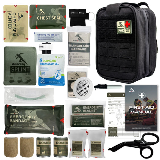 First Aid Kit – Emergency Bleeding Control & Survival Gear for Car, Home, Travel, Camping, Hiking & Outdoor