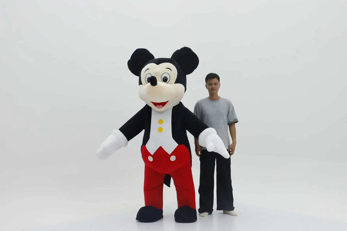 2M Cartoon Mouse Inflatable Costume Mascot Parade Adult Character Cosplay Animal Birthday Halloween Party Event Plush Set