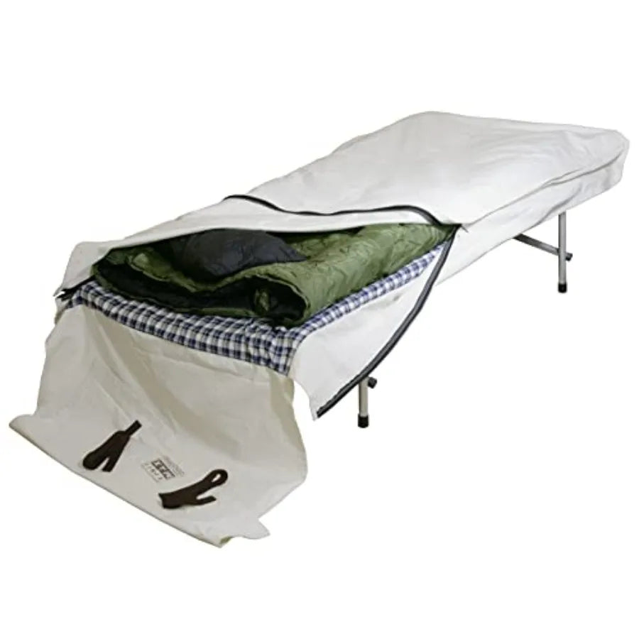 Canvas Cavalry-Style Cowboy Bedroll; Premium Lined Sleeping Bag Cover; Durable 12oz Canvas; Comfy Flannel Liner; Winter Camping
