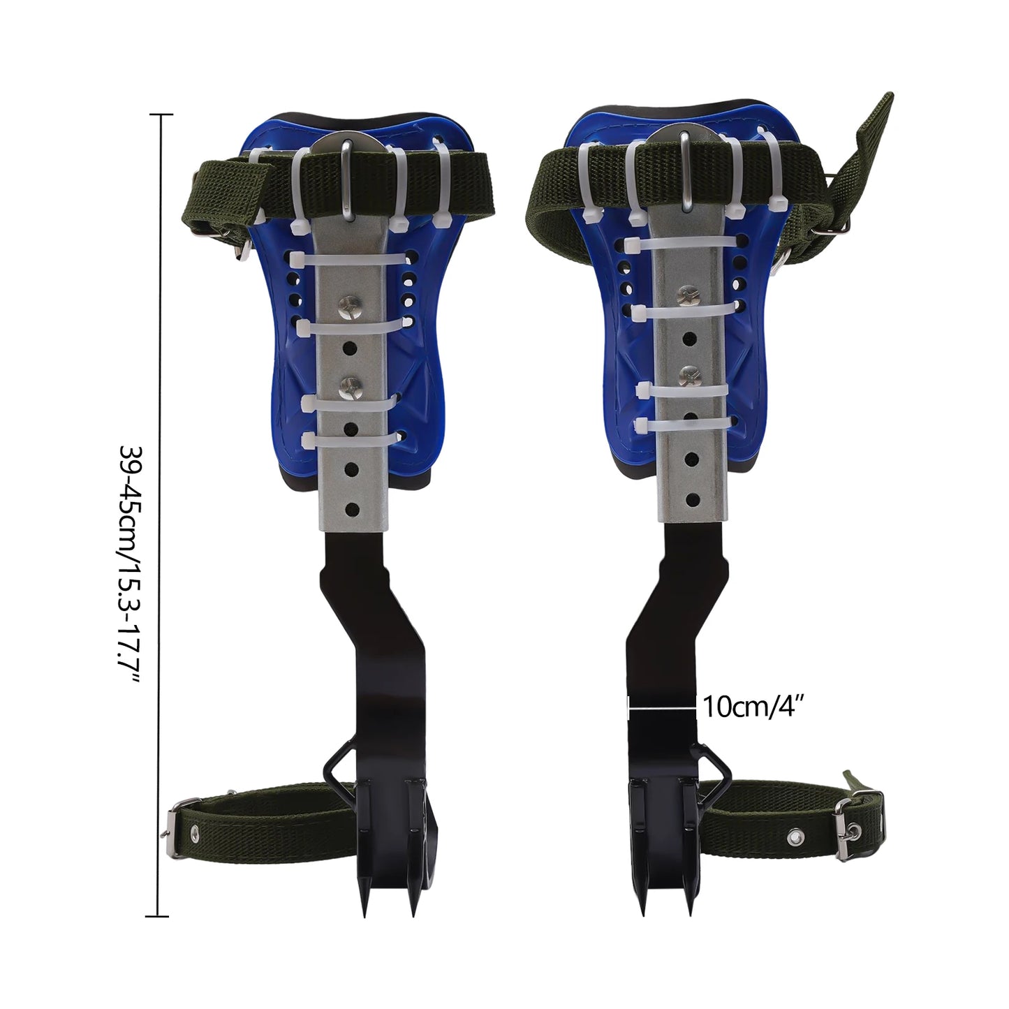 Tree Climbing Spikes Kit w/Safety Harness Gloves Double Teeth Tree Climbing Gear Climber Arborist Aider Tool 150KG Load