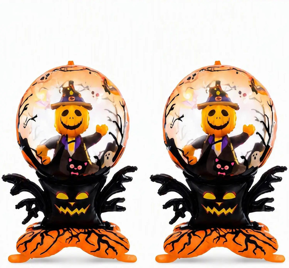 2 Pack Halloween Mummy Standing Foil Balloons