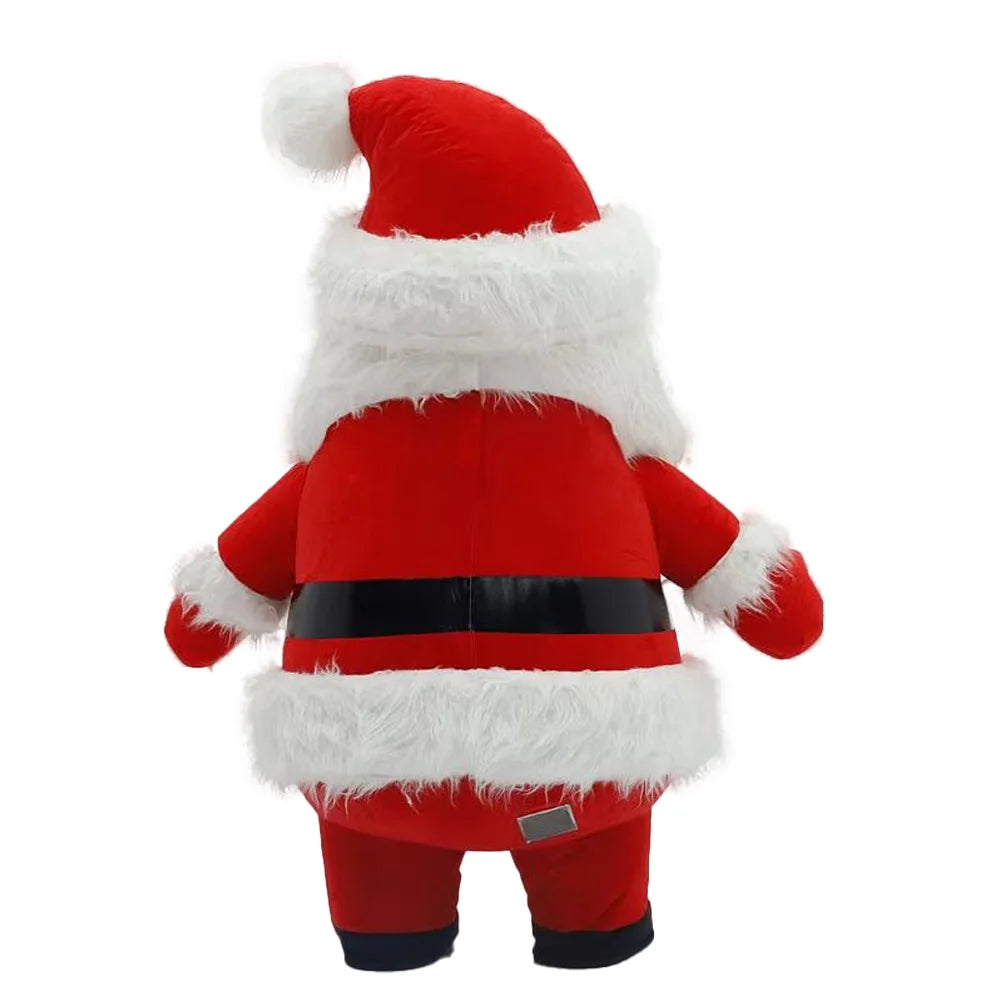 2.6m Santa Claus Snowman Inflatable Costume Mascot Parade Adult Character Cosplay Christmas Party Event Plush Set
