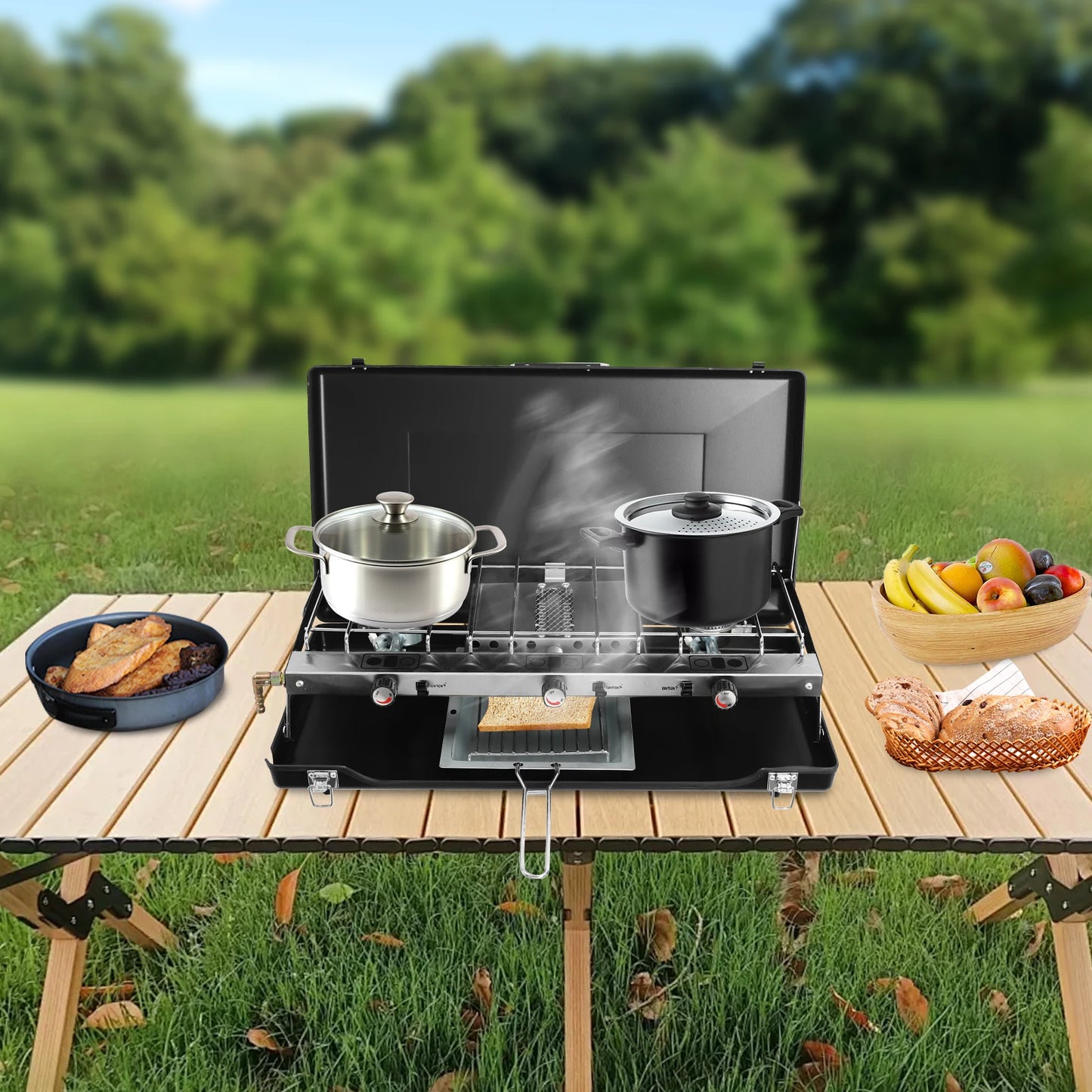 4.5kw (328.5g/H) Gas Camping Stove, A Portable Cooking Stove Suitable For Camping, Barbecuing, Gathering, Picnicking
