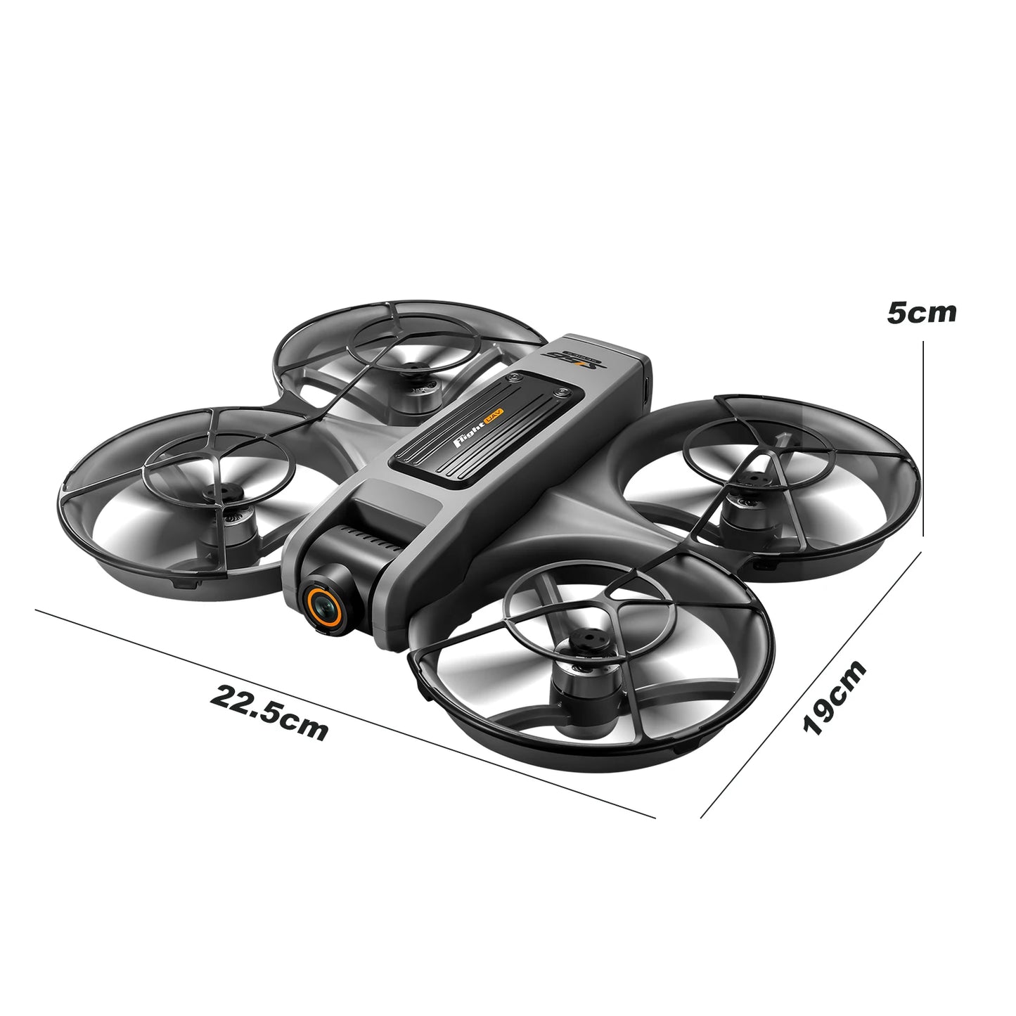 ZNLYRION S156 RC Drone 8K Dual Camera Quadcopter with 5.9-inch Screen Remote Brushless Motor Optical Flow Hovering 360° Protection WiFi FPV Remote Control Aircraft with Storage Bag 1 Battery