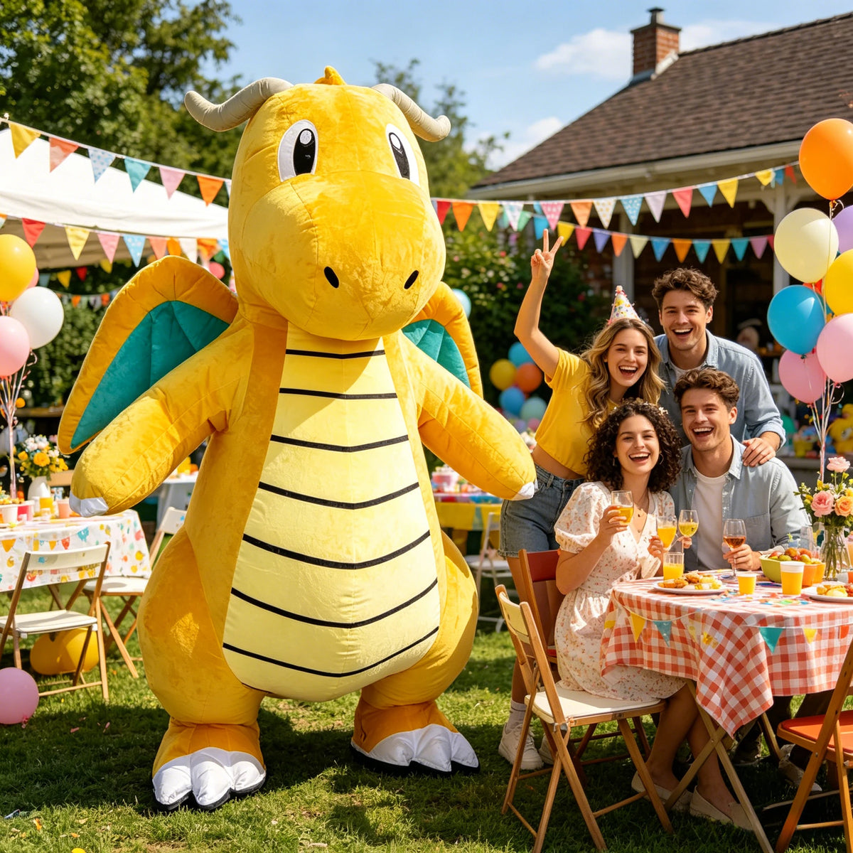 2.2M Little Flying Dragon Inflatable Costume Mascot Parade Adult Character Cosplay Animal Birthday Halloween Party Event Plush Set