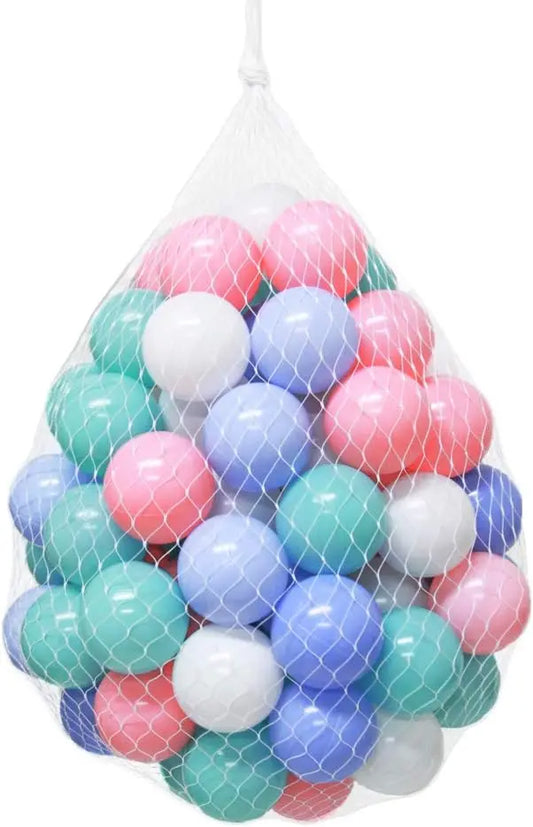50PCS Soft Pit Balls, Chemical-Free Crush Proof Plastic Ocean Ball, BPA Free No Smell, Safe for Toddler Ball Pit/Kiddie Pool