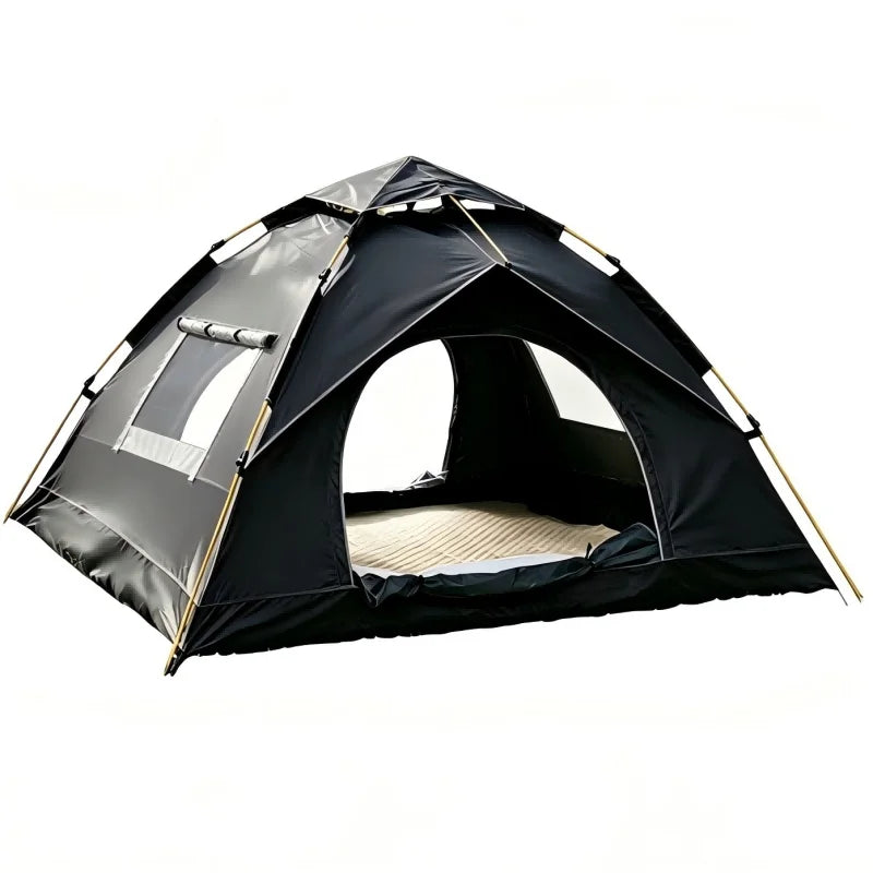 PAKICETUS 1/2/3 Person Instant Dome Tent, 60 Seconds Quick Automatic Setup Dual Doors Portable Pop Up Tent with Carry Bag, Lightweight Backpacking Tent for Outdoor Adventure Hiking Backyard Use