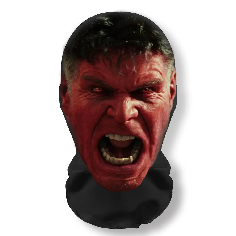 3D Seamless Perspective Funny Celebrity Face Mask Unisex Sunscreen Headcovers Halloween Cosplay Headwear