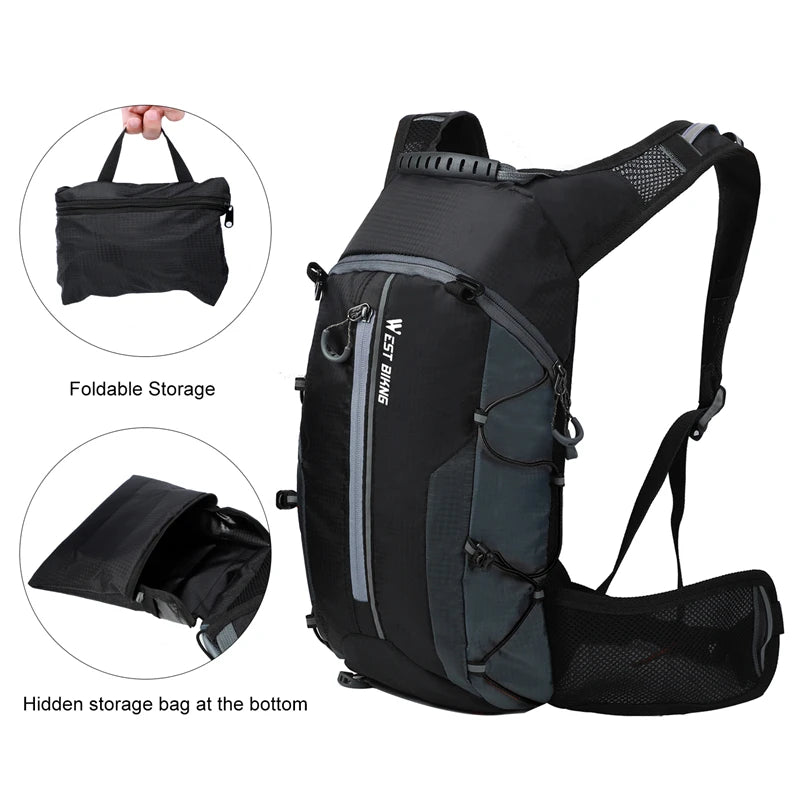 Outdoor Water Repellent Sports Bag Cycling Hydration Backpack Travel Hiking Climbing MTB Road Bicycle Backpack