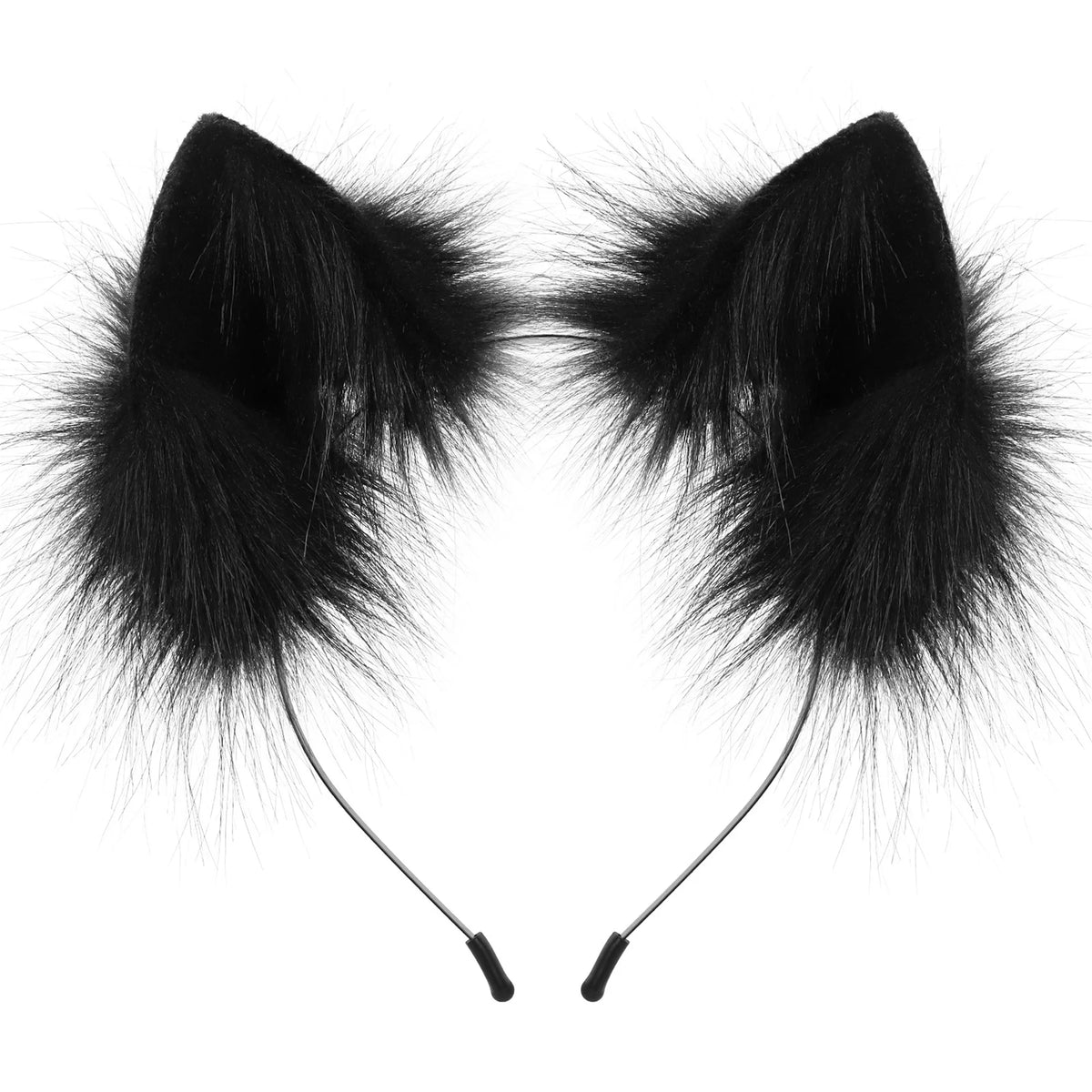 Cute Cat Ears Headband Plush Animal Ears Hair Hoop Party Headpiece Costume for Kids Adults Halloween Dress Up