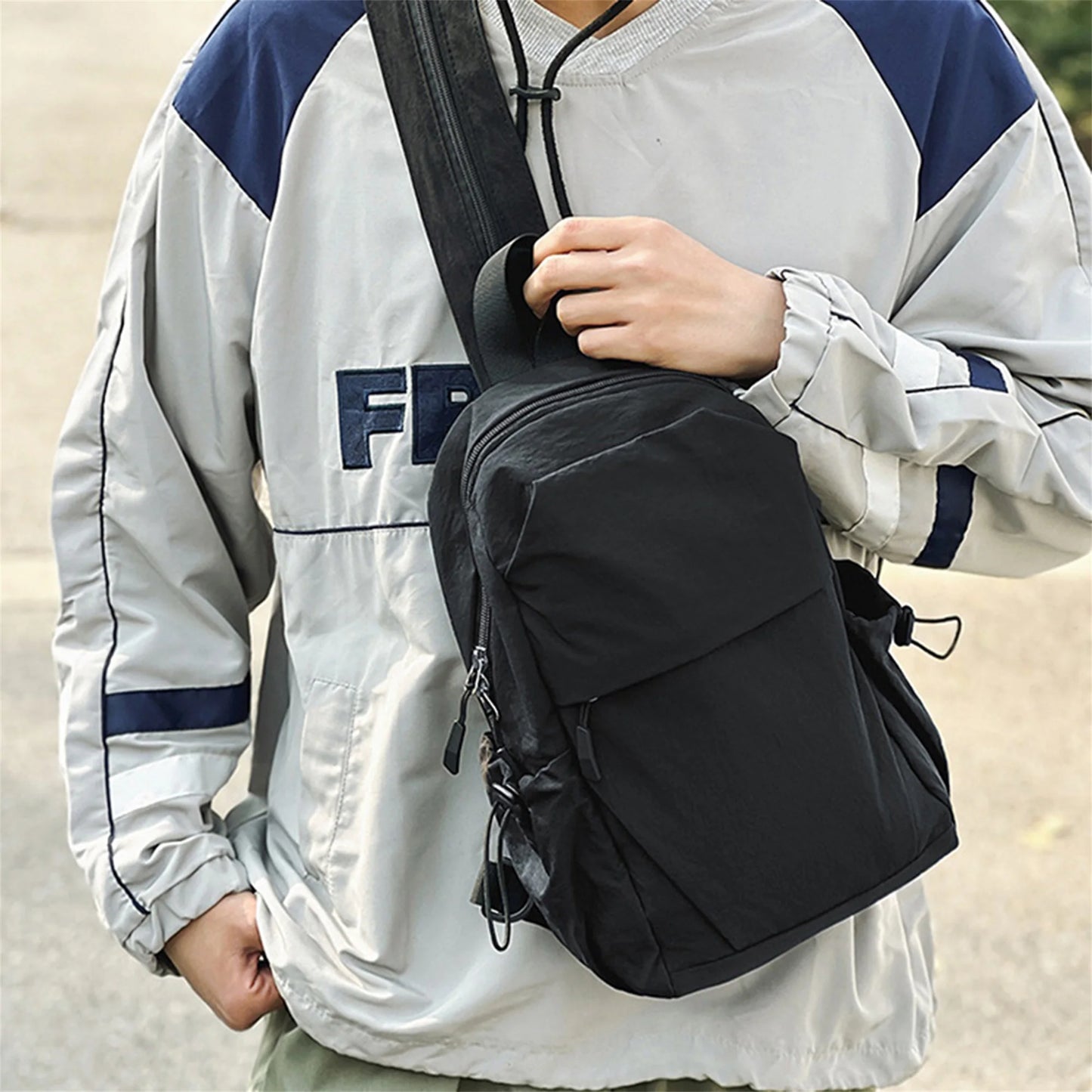 Lightweight Crossbody Backpack for Women Men Casual Funny Pack for Hiking Camping Travel - Small Sling Back Bag