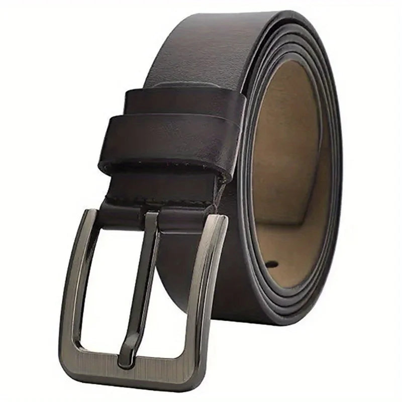 Men Pin Buckle Belts Real Leather Belt Plus LONG 130 140 150 160 170cm Large Size Luxury Designer Waist Straps Belts for Jeans Genuine Leather High Quality Waist Belt