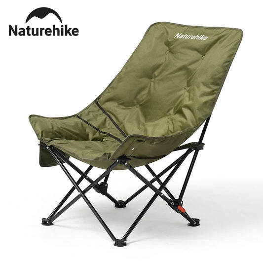 Naturehike High Back Moon Chair Camping Outdoor Fishing Folding Adjustable Lounge Chair Portable Picnic Garden Leisure Seat