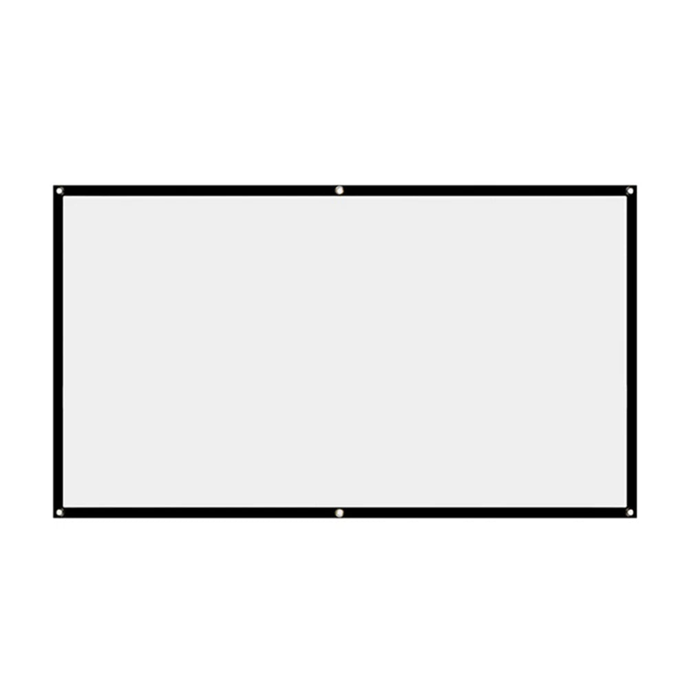Portable Projector Screen Simple Curtain Anti-Light 60/70/80/100/120 Inches Projection Screens for Home Outdoor Office Projector
