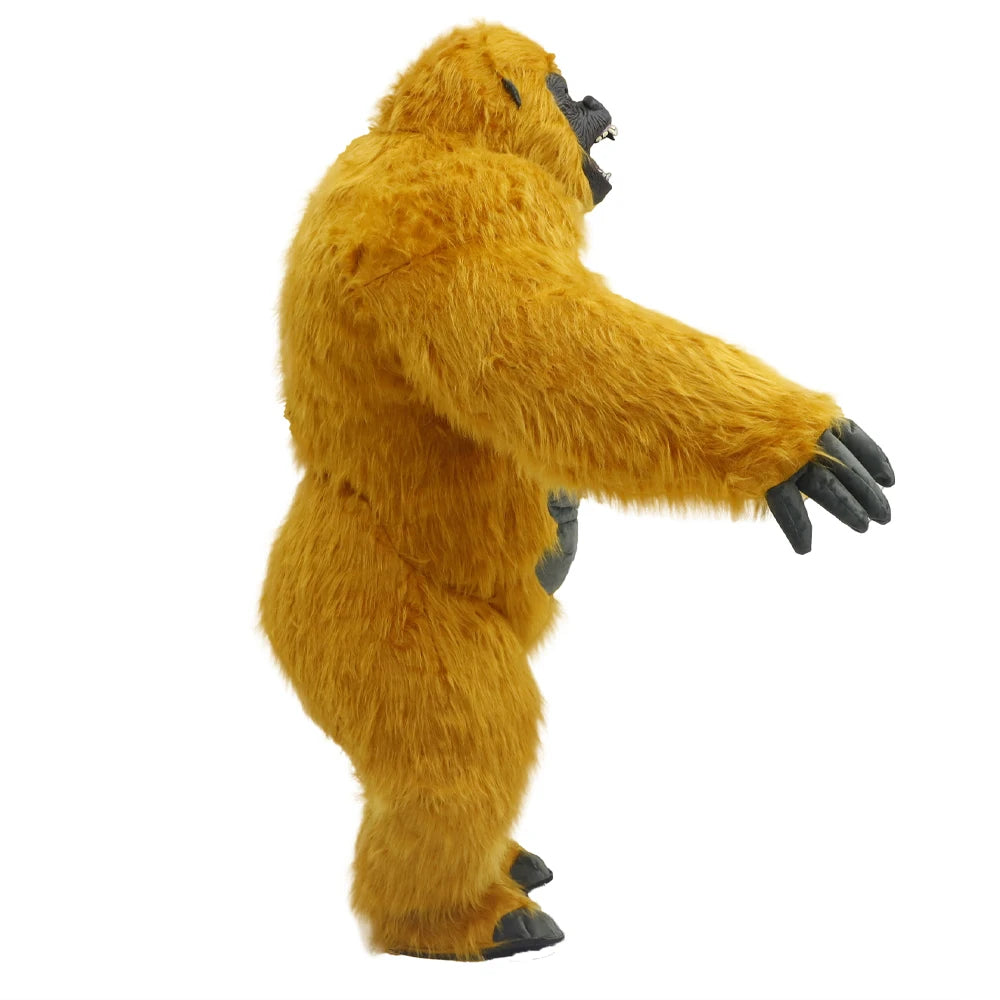 2.6M Inflatable KingKong Costume Gorilla Mascot Parade Adult Character Cosplay Birthday Halloween Party Event Plush Set