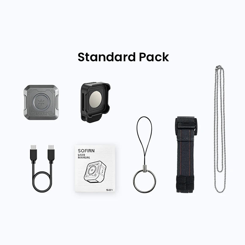 SOFIRN Mini EDC SE1 300LM Pocket Flashlight RGB Signal Ring with UV Light and Magnetic for Night Run Door Check