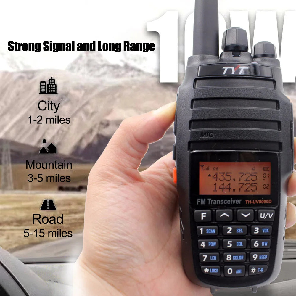 NEW TYT TH-UV8000D Type-C Charging Amateur Radio Cross Band Repeater VHF UHF Dual Band 10W Walkie Talkie Long Range