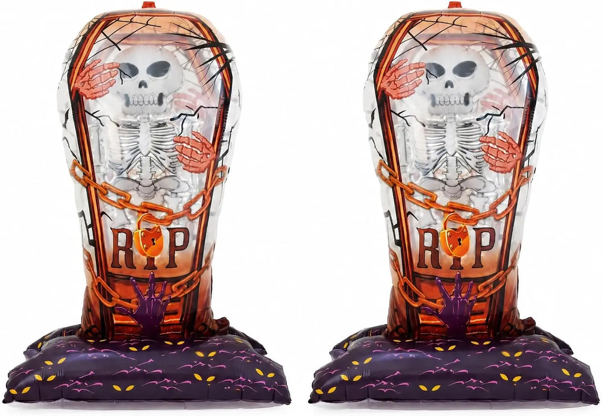 2 Pack Halloween Mummy Standing Foil Balloons