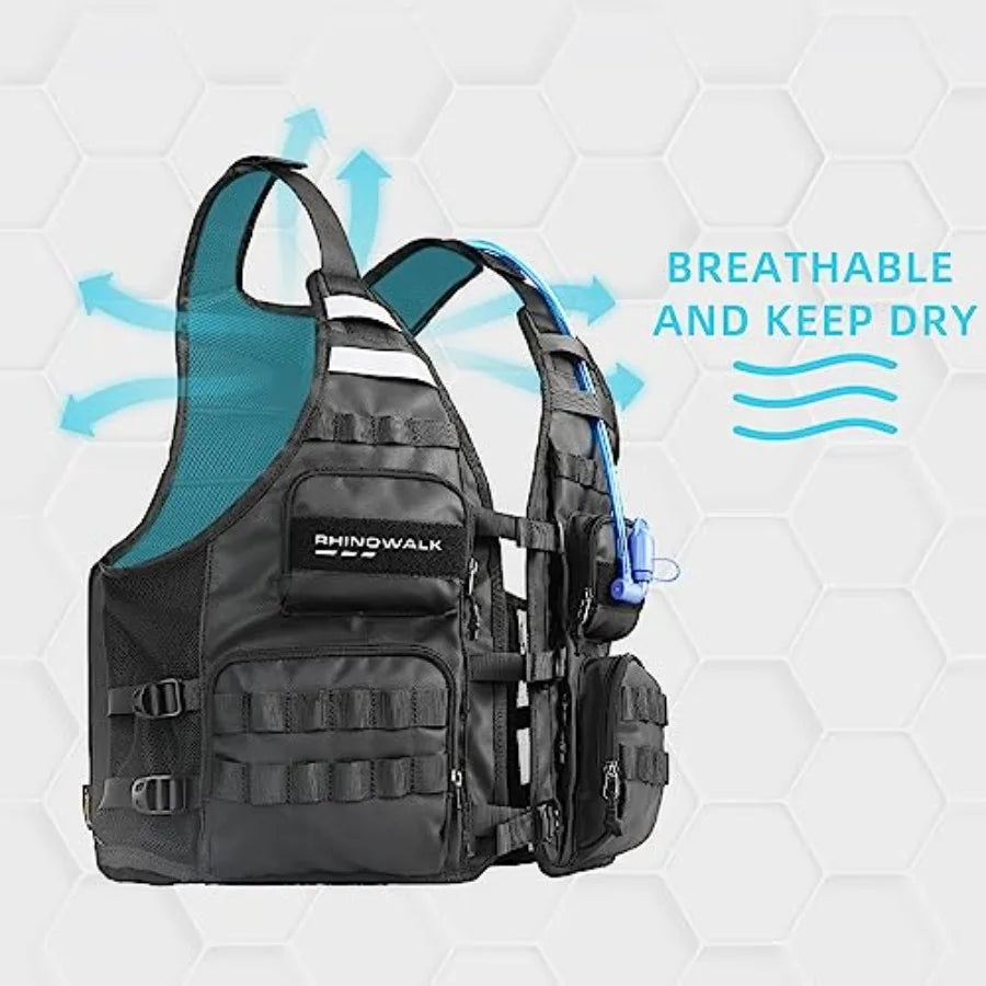Fishing Photography Vest with Multi Pockets Outdoor Jackets for Hunting Hiking Climbing Traveling