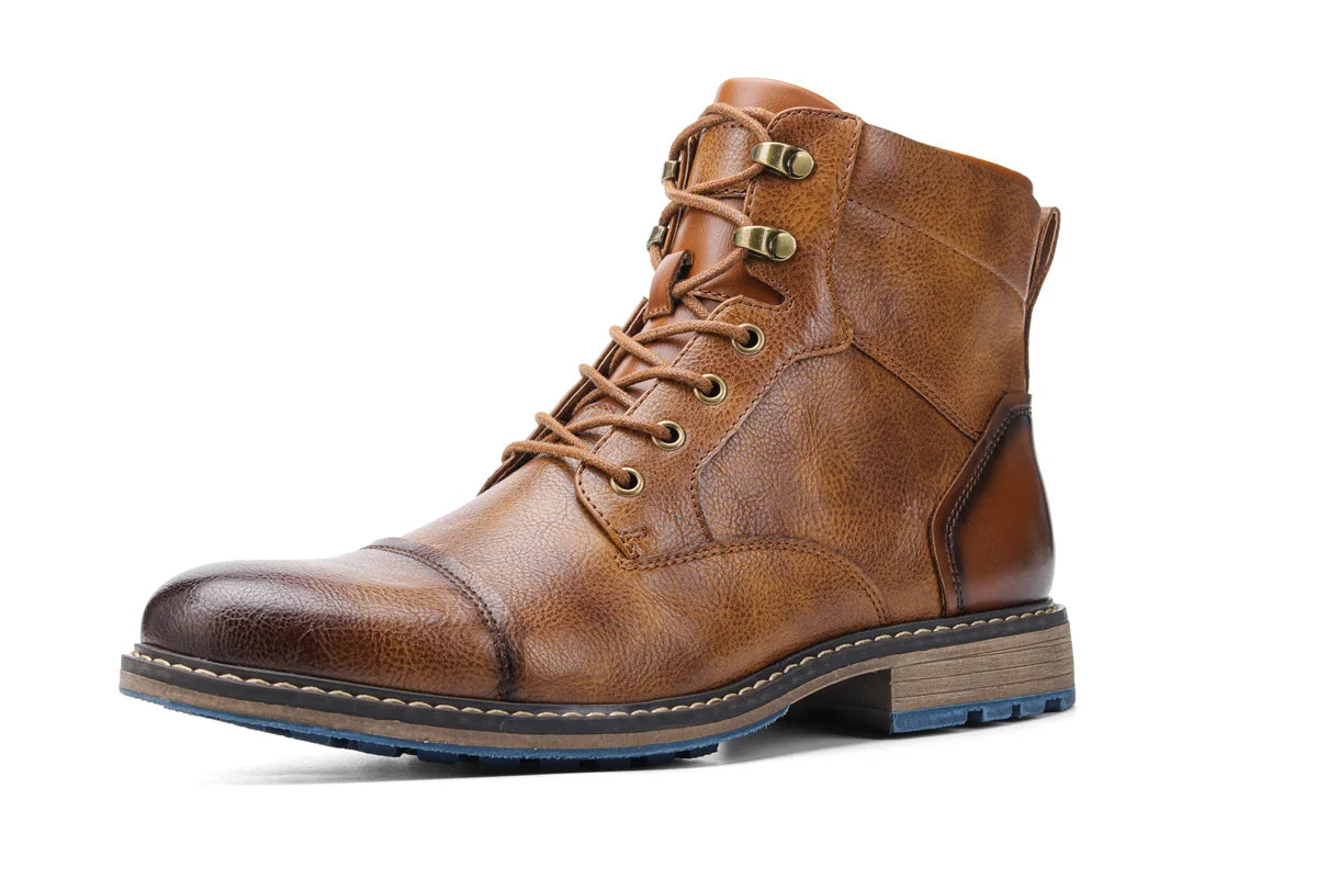 Spring Leather Boots with Zipper Classical Men Boots 2026 Fashion Comfortable Ankle Boots