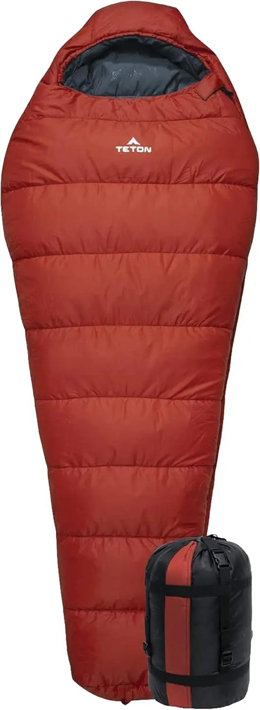Lightweight Mummy Sleeping Bag for Camping, Hiking, and Backpacking – Cold Weather Ready with Included Compression Sack