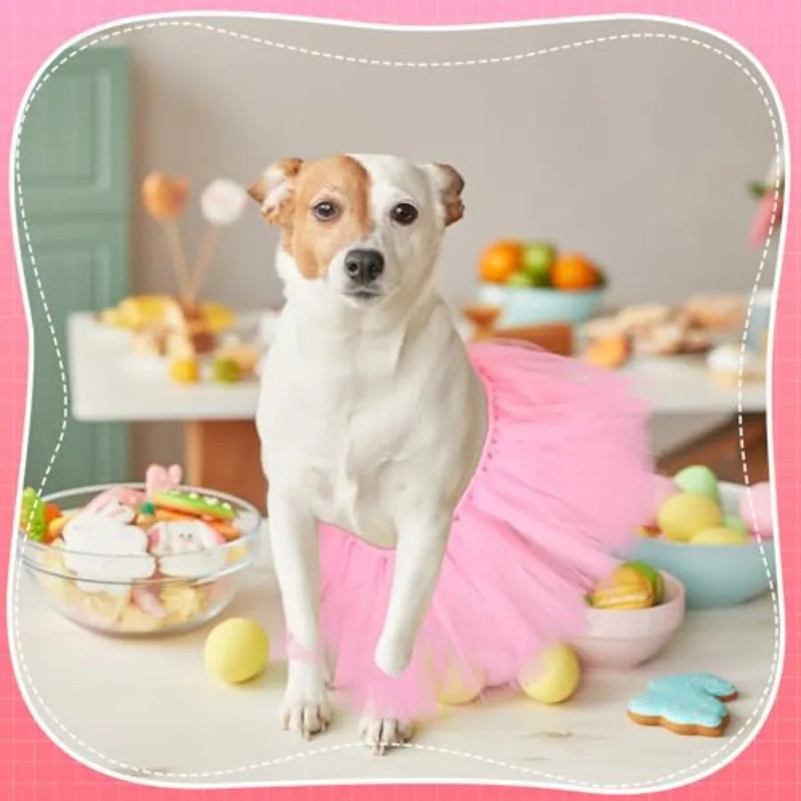 Dog Tutu Tulle Tutu for Dogs Small Large Medium Puppy Dress Ballerina Costume Skirt for Holiday Puppy Cats Bunny Pet Outfit Bir