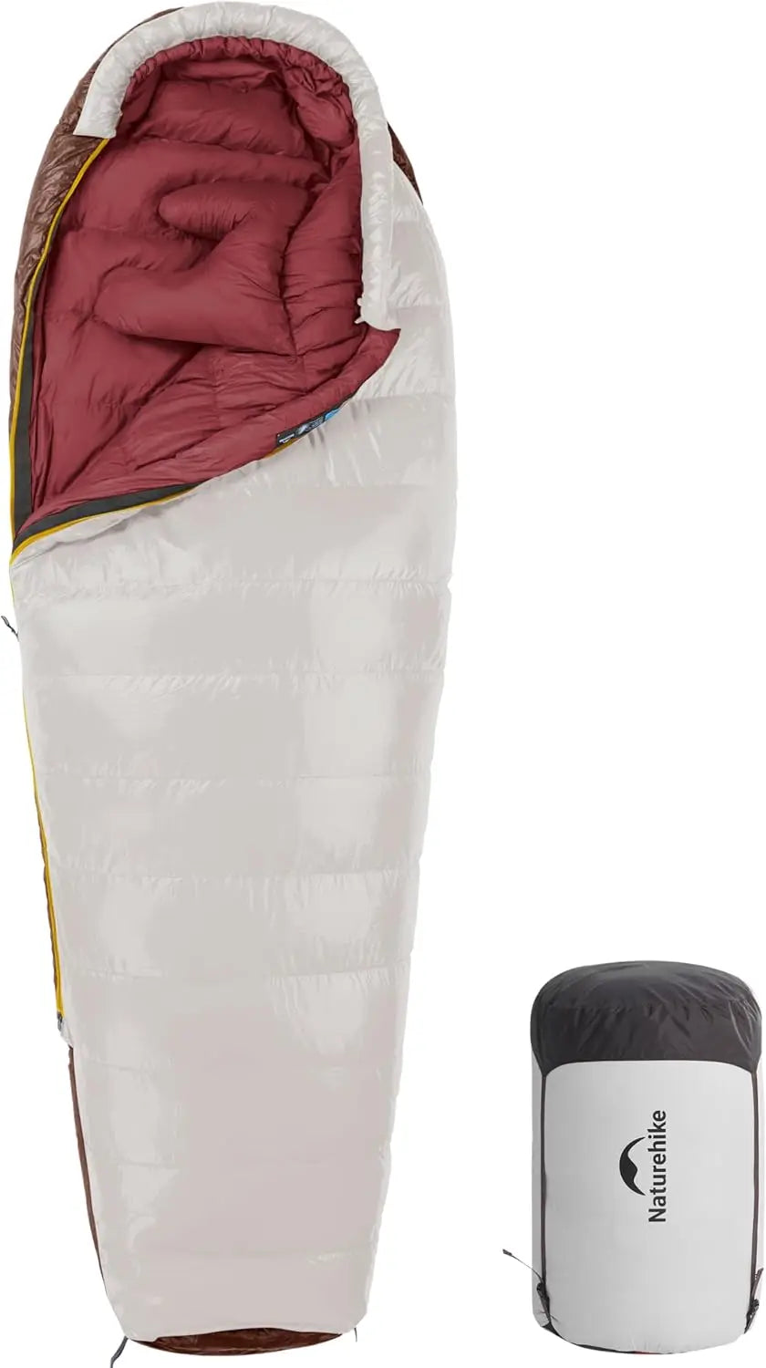 Mummy Sleeping Bag for Adults, 650 Fill Power Down, Cold Weather Backpacking Sleeping Bag for Camping Hiking, -1℉ 18℉ 30℉, YKK Zipper, RDS Certified