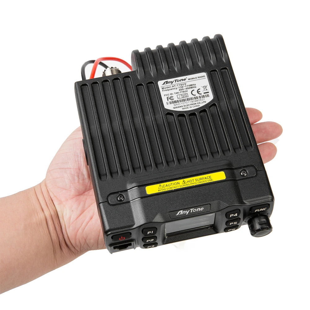 AnyTone AT-778UV II Dual Band Transceiver Mini Mobile Radio Station VHF 136-174 UHF 400-480MHz Amateur Radio  Walkie Talkie 25W
