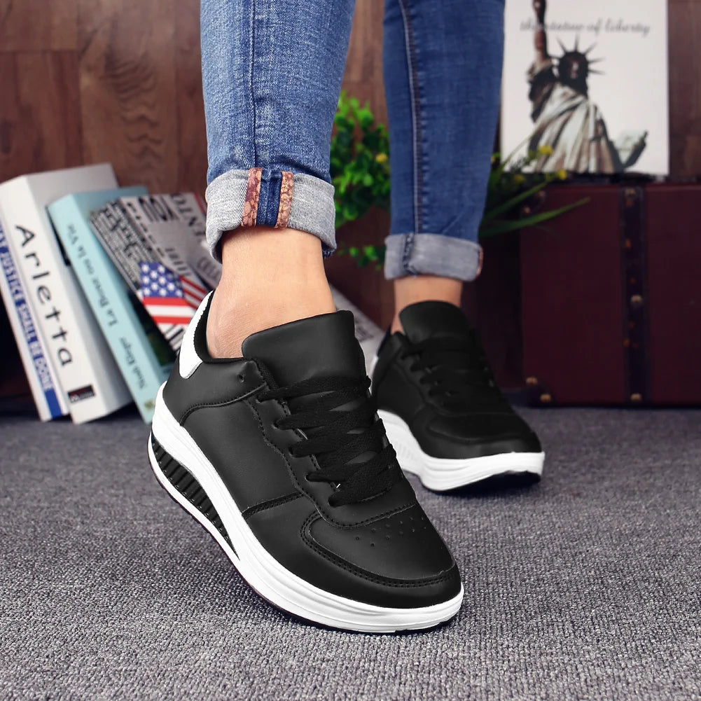 2026 New Women's Casual Shoes, Anti-Slip, Shock-Absorbing, Thick-Soled, Fashionable and Classic, Versatile, Trendy Outdoor Jogging and Street Casual Sports Shoes, Running Shoes